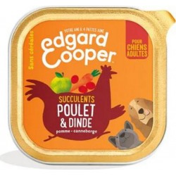EDGARD COOPER Pâtée pour chien poulet & dinde 100g