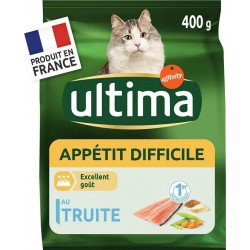 Ultima Croquettes Pour Chat Appétit Difficile Truite 400g