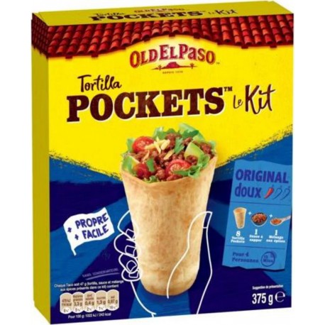 OLD EL PASO Tortilla kit pocket de 375g