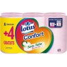 Lotus Papier toilette Confort Sans Tube 8+4 rouleaux couleur rose paquet 8 rouleaux + 4 offerts