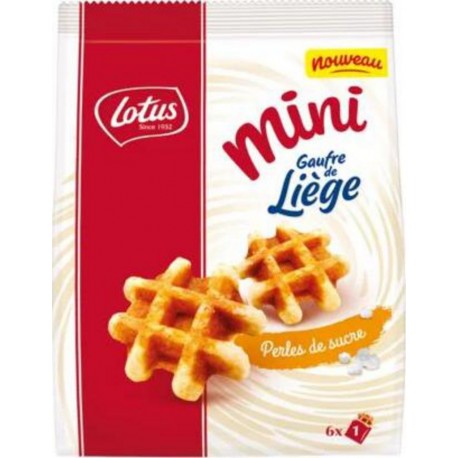 Lotus Gaufre de Liège mini aux perles de sucre x6 171g