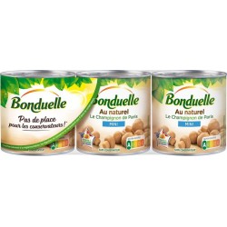 BONDUELLE Le Champignon de Paris MINI 3x115g