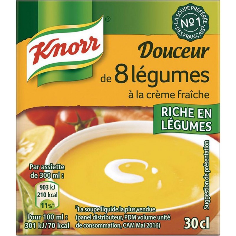 Knorr Soupe Douceur de 8 légumes à la crème fraîche 