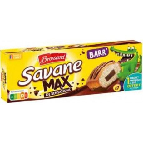 BROSSARD Savane MAX Barr' Chocolat x7 210g (lot de 3)
