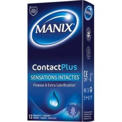 Manix Préservatifs Contact+ CONTACTPLUS Sensations Intactes x12