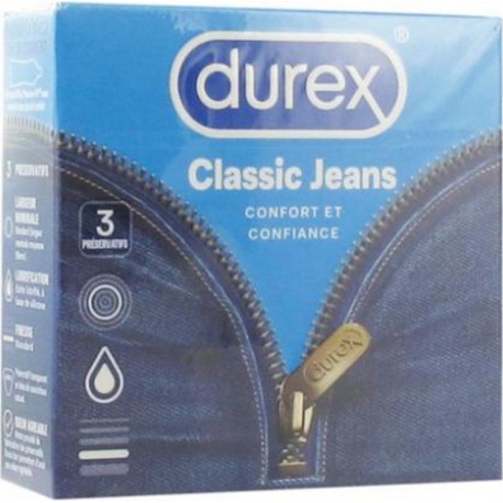 Durex Préservatifs Classic Jeans x3