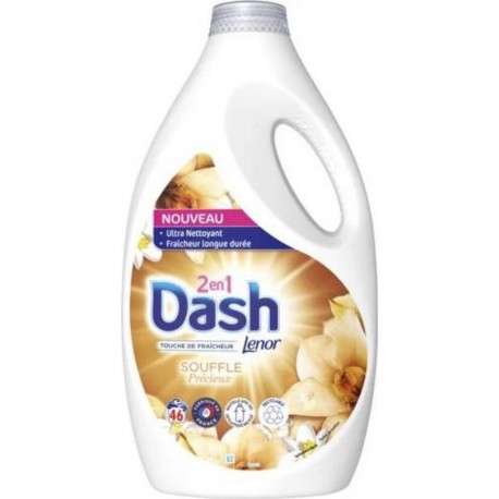 DASH Lessive Liquide Souffle Précieux 2L