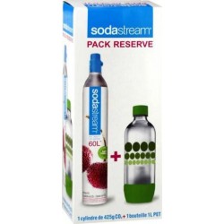 SODASTREAM Pack réserve cylindre CO2 + bouteille 1L