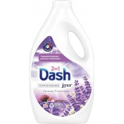 Dash Lessive liquide 2 en 1 Caresse provençale 2,6L