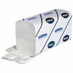 Kleenex Ultra Doux en Z Recharge Essuie-Mains Blanc par 124 Formats (lot de 4)