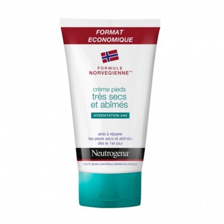 Neutrogena Formule Norvégienne Hydratation 24h Crème Pieds Très Secs et Abîmés 150ml (lot de 2)