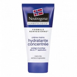 Neutrogena Formule Norvégienne Crème Mains Hydratante Concentrée Mains Très Sèches et Agressées 75ml (lot de 2)