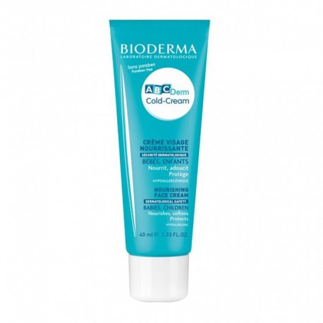 BIODERMA ABCDerm Cold-Cream Crème Visage Nourrissante Bébés Enfants 40ml (lot de 2)