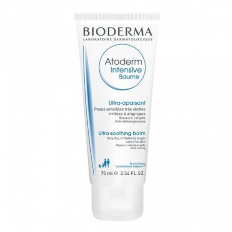 BIODERMA Atoderm Intensive Baume Ultra-Apaisant Peaux Sensibles Très Sèches 75ml (lot de 2)