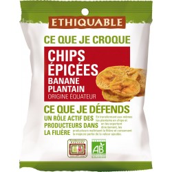 Ethiquable Chips épicées banane plantain bio