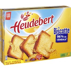 LU Heudebert La Biscotte 96% de Céréales 875g (lot de 6)