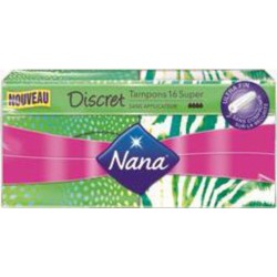 Nana Tampons Discret Super x16 boîte 16