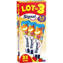 Signal Dentifrice Enfants 3 à 6 Ans Fruigolo (lot de 3) tube 50ml