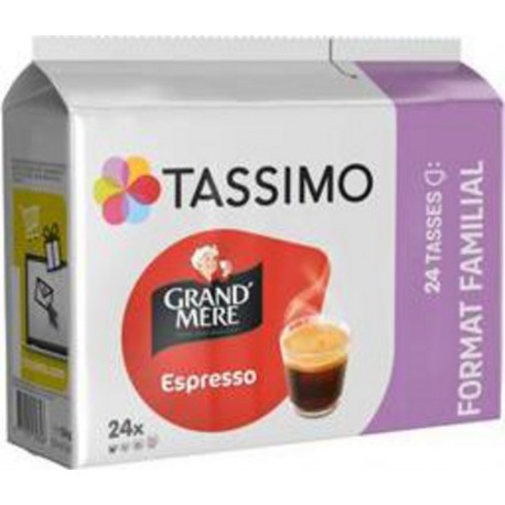 TASSIMO Capsules de café moulu Espresso Grand'Mère x24 capsules