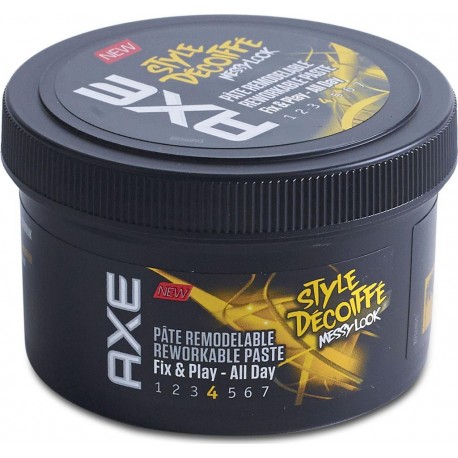 AXE Pâte Remodelable FIX&PLAY URBAN Style Décoiffé 130ml