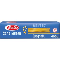 Barilla Pâtes Spaghetti n°5 Sans Gluten Maïs et Riz 400g (lot de 3)