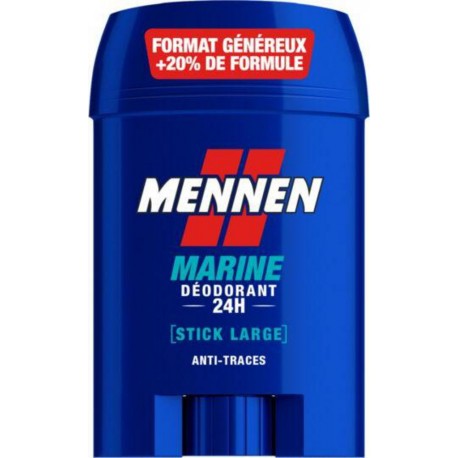 MENNEN HOMME STICK LARGE ANTI-TRACES MARINE 24h 60ml (lot de 2) stick 60ml