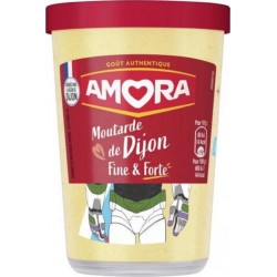 AMORA Moutarde de Dijon Finé & Forte 185g (lot de 6)