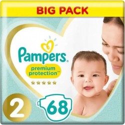PAMPERS NEW BABY VALUE+ T2 3-6Kg x68