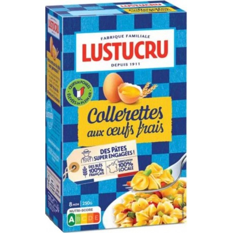 Lustucru Pâtes Collerettes aux œufs frais 250g