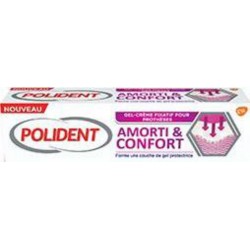 POLIDENT Gel-crème fixatif pour prothèses arôme menthe Amorti & Confort 40g