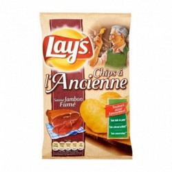 Lay’s Chips à l’Ancienne Saveur Jambon Fumé 120g (lot de 10)