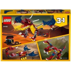 Lego 31102 Creator Le Dragon De Feu