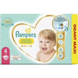Pampers Couches Premium Taille 4 80 couches