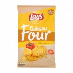 Lay’s Chips Cuites au Four Saveur Cheddar & Poivron 130g (lot de 6)