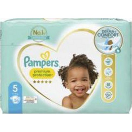 PAMPERS PREMIUMPampers Premium Protection Couches GEANT T5 x36