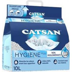 CATSAN Hygiène Plus - Litière minérale pour chat 10L