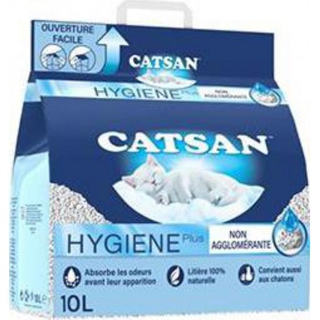 Catsan Litière Minérale Hygiene Plus pour Chat 10L