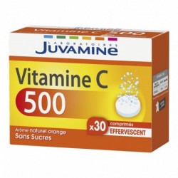 Juvamine Vitamine C 500 Arôme Naturel Orange Sans Sucres (lot de 2)