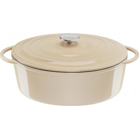 TEFAL Cocotte Fonte LOV faitout 34cm beige