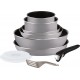 TEFAL Batterie de cuisine Ingenio Essential Gris 10p Non induc