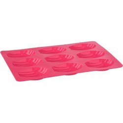 Moule 9 Madeleines Silicone Bake 30cm Rose