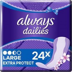 ALWAYS Dailies LARGE Protège-slips Freshness Large X24