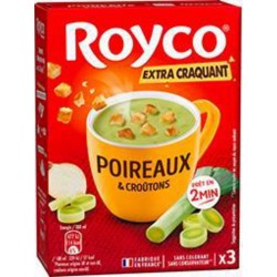 ROYCO Soupe Extra Craquant poireaux & croûtons 21,6g x3