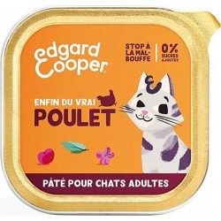 EDGARD & COOPER Pâté pour chat adulte au poulet 85g