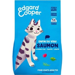 EDGARD & COOPER Croquettes pour chat adulte au saumon 750g
