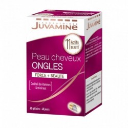 Juvamine Peau Cheveux Ongles Force + Beauté Cocktail de Vitamines & Minéraux 11 Actifs Naturels (lot de 2)