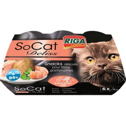 Riga Socat deliss recette thon-crevettes x6 132g 6 x 25g