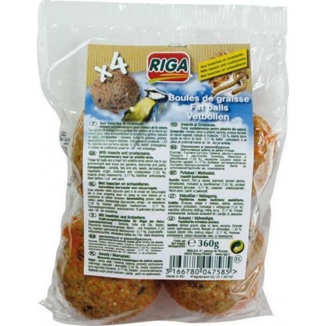 Riga boule de graisse aux insectes x 4 360g