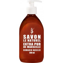 Savon Le Naturel Savon Liquide ROMARIN/BASILIC 500ml