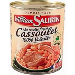 WILLIAM SAURIN Ma Recette Façon Cassoulet 100% Volaille 840g (lot de 3)